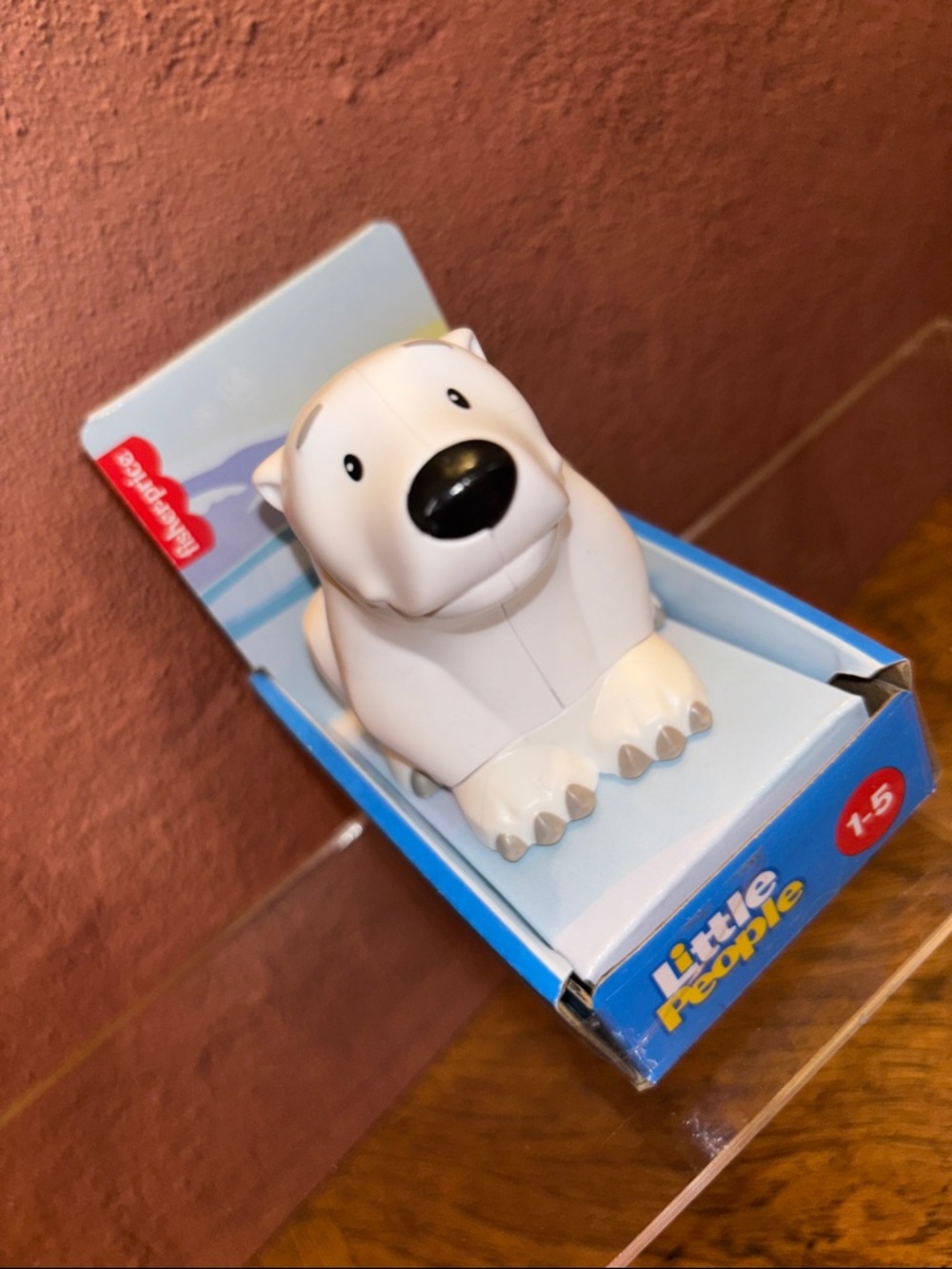 Fisher Price Little People White Polar Bear Figure